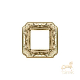 Рамка на 1 пост гор/верт FEDE TOSCANA FIRENZE, bright gold