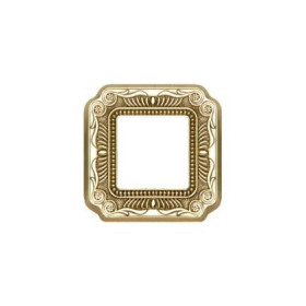 Рамка на 1 пост гор/верт FEDE TOSCANA FIRENZE, bright gold