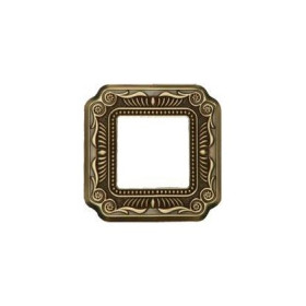 Рамка на 1 пост гор/верт FEDE TOSCANA FIRENZE, bright patina