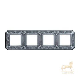 Рамка на 4 поста гор/верт FEDE TOSCANA SIENA, bright chrome