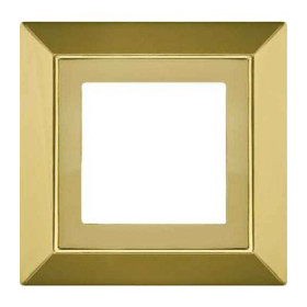 Рамка на 1 пост FEDE Barcelona, bright gold