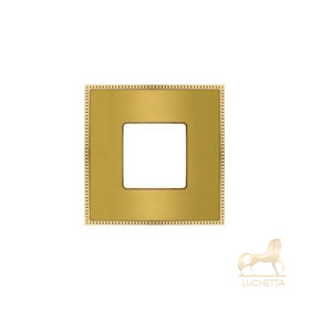 Рамка на 1 пост FEDE BELLE EPOQUE METAL GOLD, bright gold + bright gold