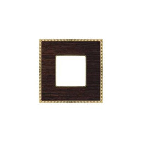 Рамка на 1 пост FEDE BELLE EPOQUE WOOD, wenge-bright gold