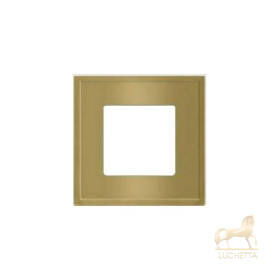 Рамка на 1 пост FEDE MADRID, bright gold