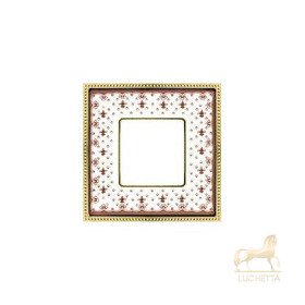Рамка на 1 пост гор/верт FEDE BELLE EPOQUE PORCELAIN, brown lys-bright gold