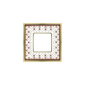 Рамка на 1 пост гор/верт FEDE BELLE EPOQUE PORCELAIN, brown lys-bright gold