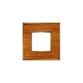 Рамка на 1 пост гор/верт FEDE VINTAGE WOOD, cherry-bright gold