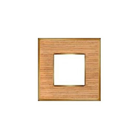 Рамка на 1 пост гор/верт FEDE VINTAGE WOOD, oak-bright gold