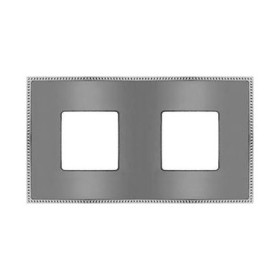 Рамка на 2 поста гор/верт FEDE BELLE EPOQUE METAL CHROME, bright chrome + bright chrome