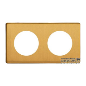 Рамка на 2 поста Varilight Varigrid, Brushed Brass