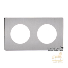 Рамка на 2 поста Varilight Varigrid, Brushed Steel