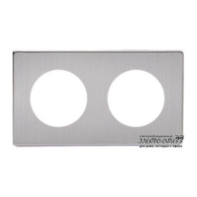 Рамка на 2 поста Varilight Varigrid, Brushed Steel