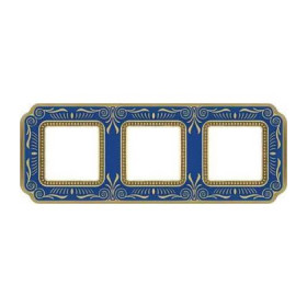 Рамка на 3 поста гор/верт FEDE SMALTO ITALIANO FIRENZE, blue sapphire