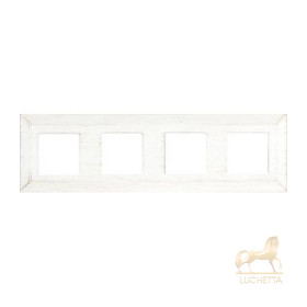 Рамка на 4 поста гор/верт FEDE Barcelona, white decape