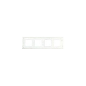 Рамка на 4 поста гор/верт FEDE MADRID, white decape