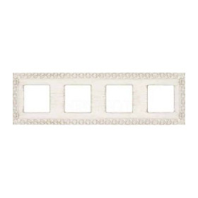 Рамка на 4 поста гор/верт FEDE SAN SEBASTIAN, white decape