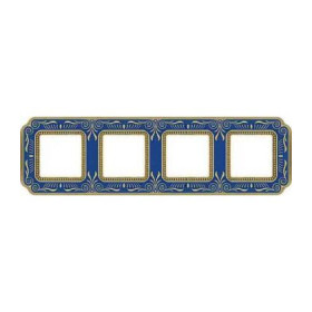 Рамка на 4 поста гор/верт FEDE SMALTO ITALIANO FIRENZE, blue sapphire