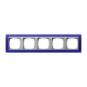Рамка на 5 постов Gira Event, Opaque синий/алюминий