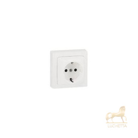 Розетка 2 К + З Legrand Oteo белый 86129