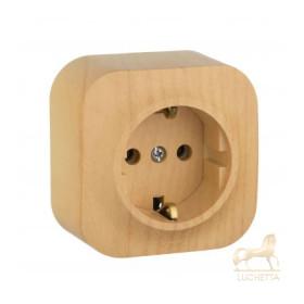 Розетка Legrand Quteo 2К+З без шт Дерево 782271