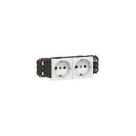 Розетка Mosaic 2Х2К+З б/заж. немецкий стандарт Legrand