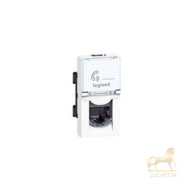 Розетка Mosaic RJ-45, кат.5e, FTP, (1 мод.), LCS 2 Legrand