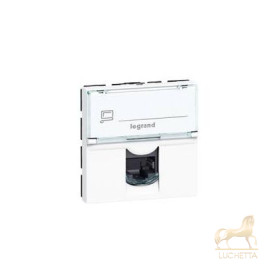 Розетка Mosaic RJ-45, кат.6, UTP, (2 мод.) LCS Legrand