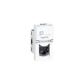 Розетка Mosaic RJ45 UTP кат5е 1мод бел LCS2 Legrand