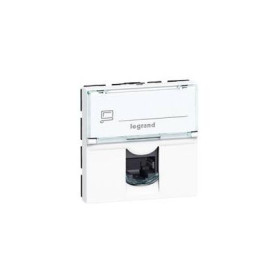 Розетка Mosaic RJ45 UTP кат5е 2мод бел LCS2 Legrand