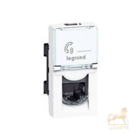 Розетка Mosaic телефонная Mosaic RJ-11 (1 мод.), 4 контакта Legrand