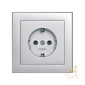 Розетка PEHA Aura Basis алюминий 20.6511.70 OKS