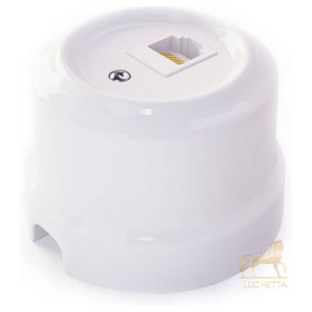 Розетка RJ-45 Cat. 5E Lindas, белый