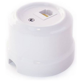 Розетка RJ-45 Cat. 5E Lindas, белый