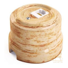 Розетка RJ-45 Cat. 5E Lindas, декор кедр