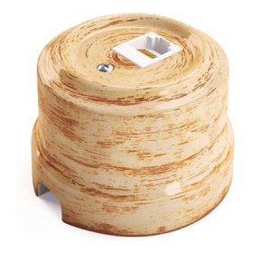 Розетка RJ-45 Cat. 5E Lindas, декор кедр