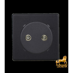 Розетка TV/FM, Varilight Varigrid, Matt Black