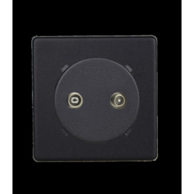 Розетка TV/FM, Varilight Varigrid, Matt Black
