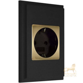 Розетка в сборе FEDE MARCO, black