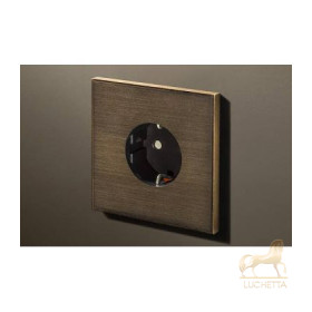 Розетка в сборе Lithoss Void round, Bronze antique