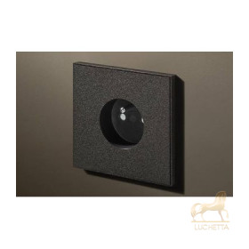 Розетка в сборе Lithoss Void round, Textured black