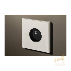 Розетка в сборе Lithoss Void round, Textured white