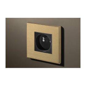 Розетка в сборе Lithoss Void square, Brass