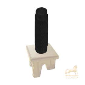 Ручка тумблерного типа с гравировкой FEDE, black/бежевое основание