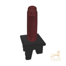 Ручка тумблерного типа с гравировкой FEDE, red wine/черное основание