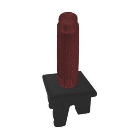 Ручка тумблерного типа с гравировкой FEDE, red wine/черное основание