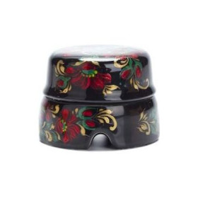Salvador Распаячная коробка большая черная с росписью Хохлома, BOX2BL.HL