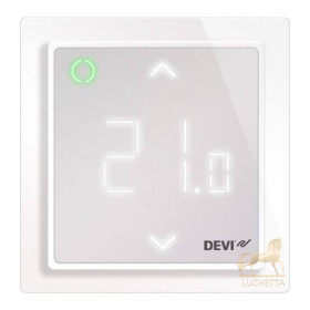 Терморегулятор DEVI DEVIreg™ Smart интеллектуальный 16А с Wi-Fi, полярно-белый