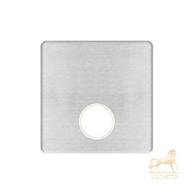 Монтажная плата для механизмов TV/SAT с одним коннектором FEDE, nickel satin + beige