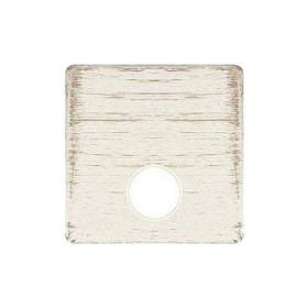 Монтажная плата для механизмов TV/SAT с одним коннектором FEDE, white decape + beige