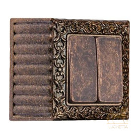 Выключатель 2-х клав. SAN SEBASTIAN SURFACE rustic copper